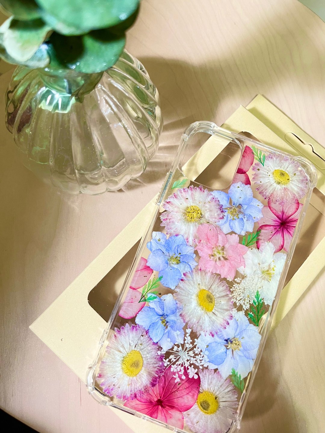 原创 押花手机壳x 满版雏菊押花 干燥花 犀牛盾 空压壳 iphone - 手机壳/手机套 - 压克力 