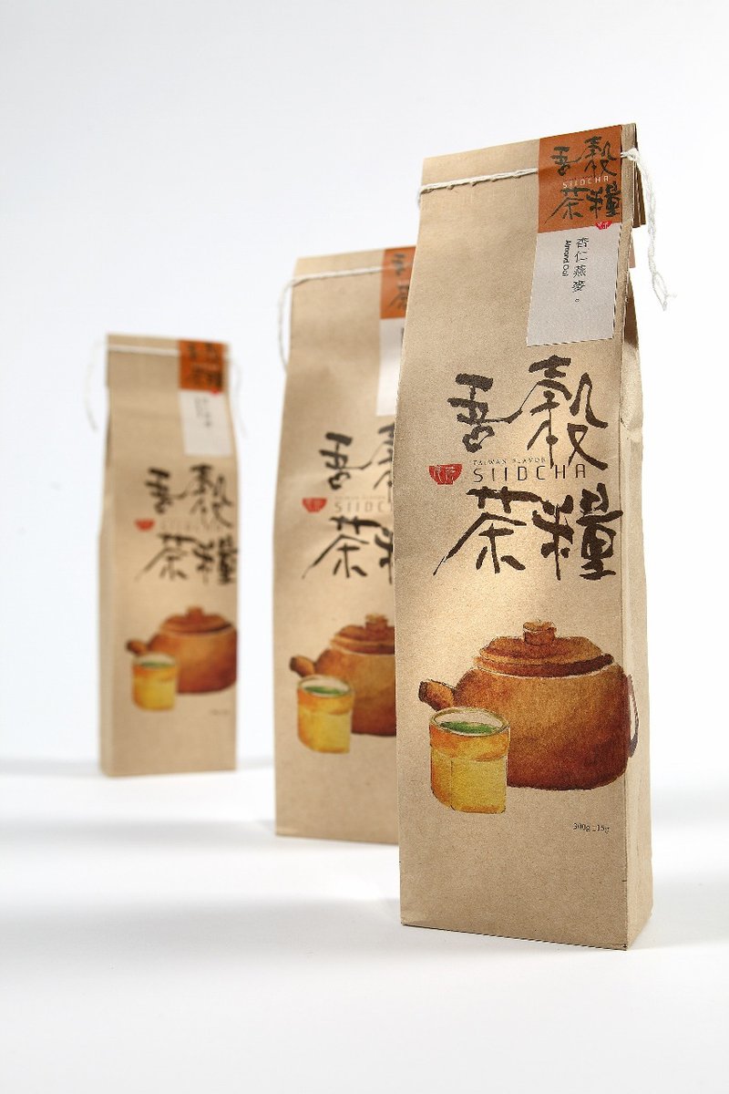 【 新台湾文创伴手礼推荐 】杏仁燕麦擂茶 台湾特色礼品 - 谷物麦片 - 其他材质 卡其色