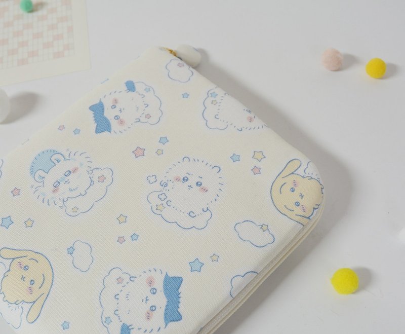 chiikawa 日本布料 防摔防水 轻便厚实 客制化尺寸电子书内胆包 - 平板/电脑保护壳 - 棉．麻 黄色