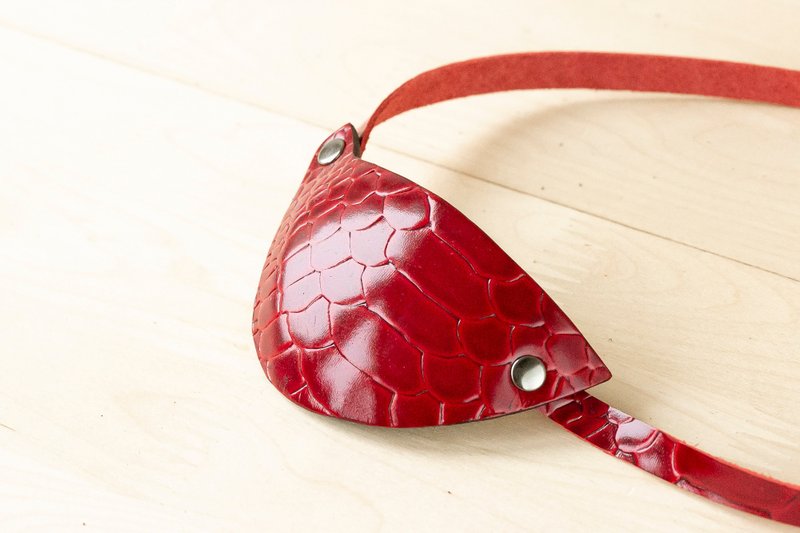 皮革眼罩 | 红色眼罩 | 龙眼眼罩 - 眼罩 - 真皮 