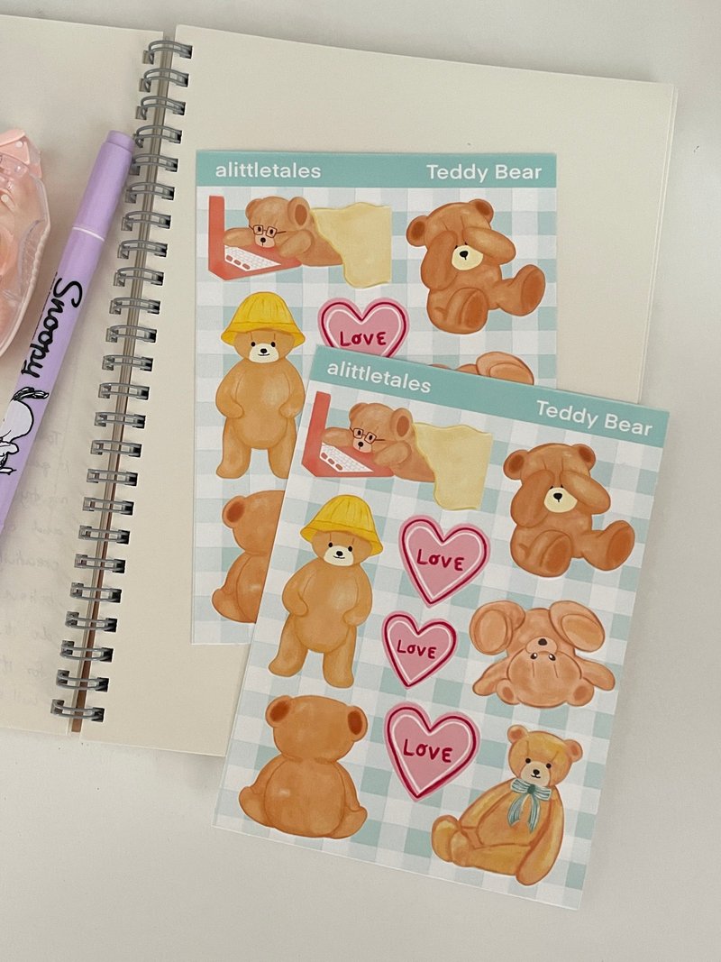 小熊装饰贴纸 - 贴纸 - 纸 多色