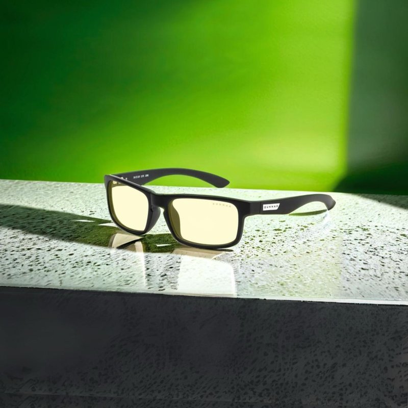 最佳礼物 GUNNAR ENIGMA 防蓝光眼镜 钢结构宽镜片 铰链设计 - 眼镜/眼镜框 - 塑料 黑色