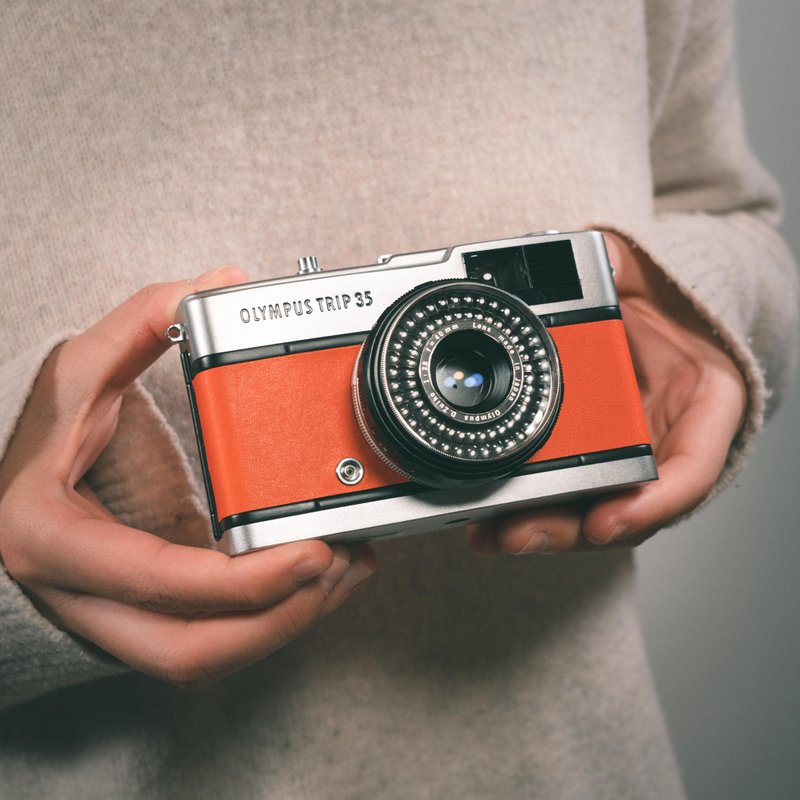 底片相机 OLYMPUS PEN TRIP 35 订制款 复古相机 旧相机 复古相机Pinkoi相机 - 相机 - 其他金属 橘色
