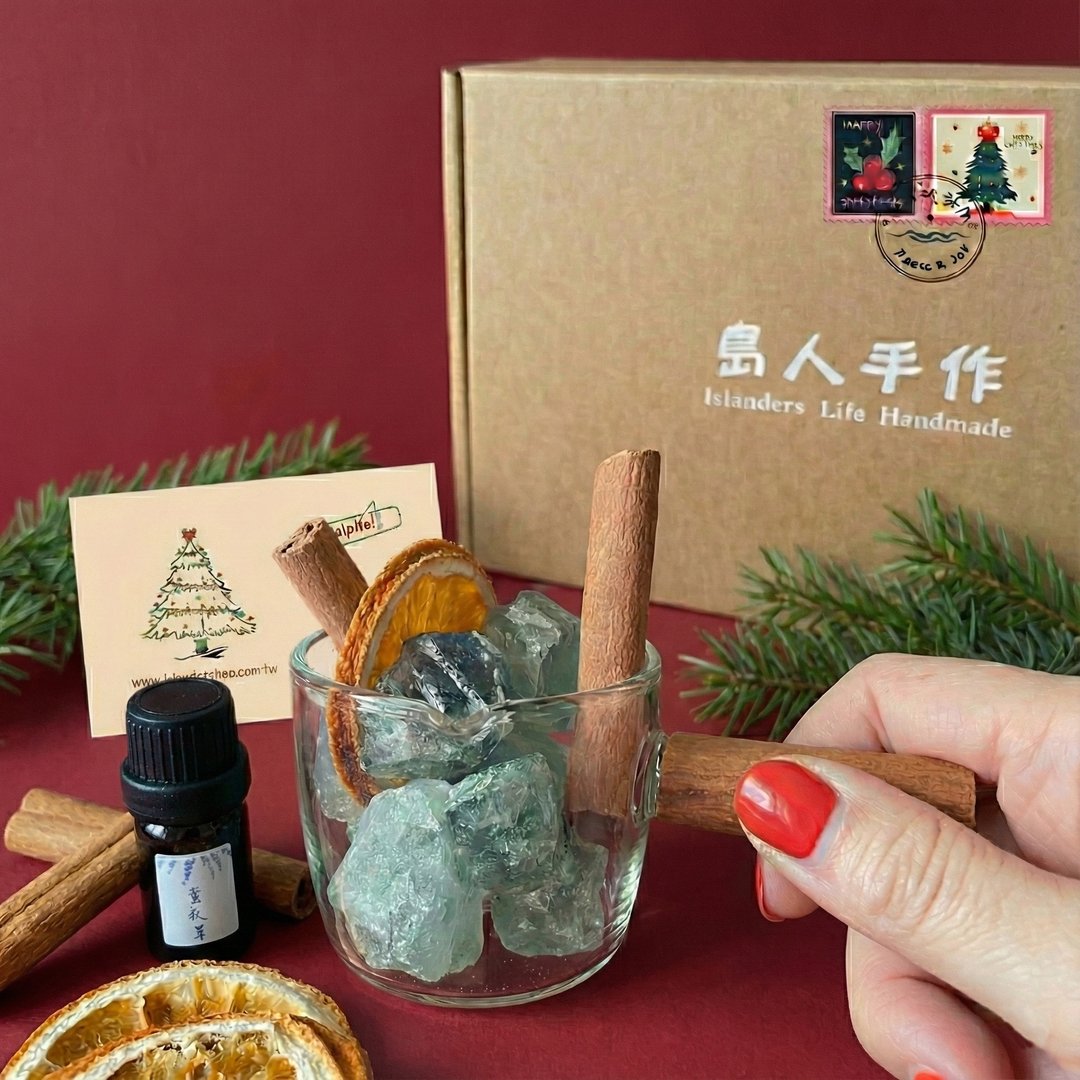 【一壶祝福】扩香水晶与香料礼盒 天然精油 香氛水晶礼盒生日礼物 - 香薰/精油/线香 - 精油 