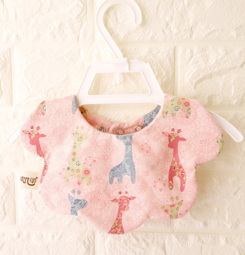 长颈鹿云朵围兜 明-unicorn-口水巾(2色可选) - 围嘴/口水巾 - 棉．麻 多色