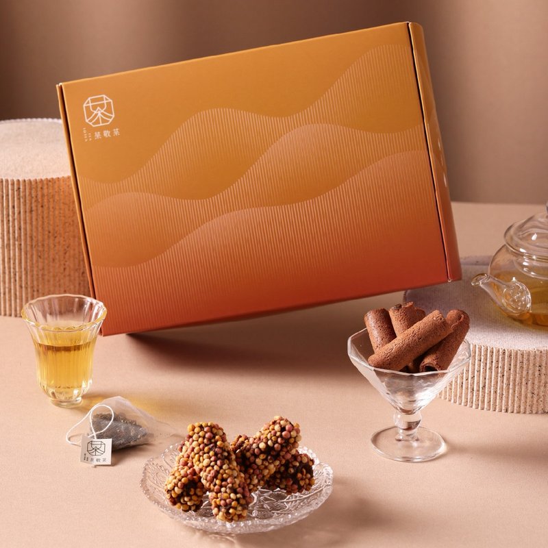 流心茶语|舌尖上的乌龙三重奏 - 零食/点心 - 纸 绿色