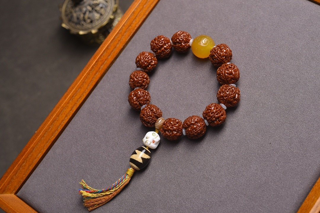 秒杀价 大金刚菩提子文玩手串 珠经18MM 玉化包浆 顶级完美 - 手链/手环 - 其他材质 