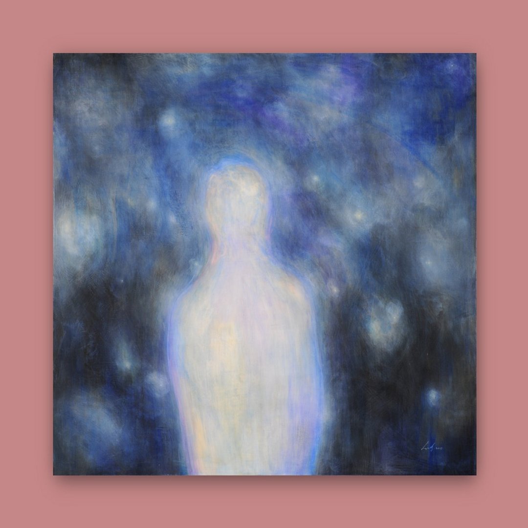 灵魂的境地 / 100 x 100 厘米 / 压克力彩 画作 / 2015年绘 - 海报/装饰画/版画 - 颜料 蓝色