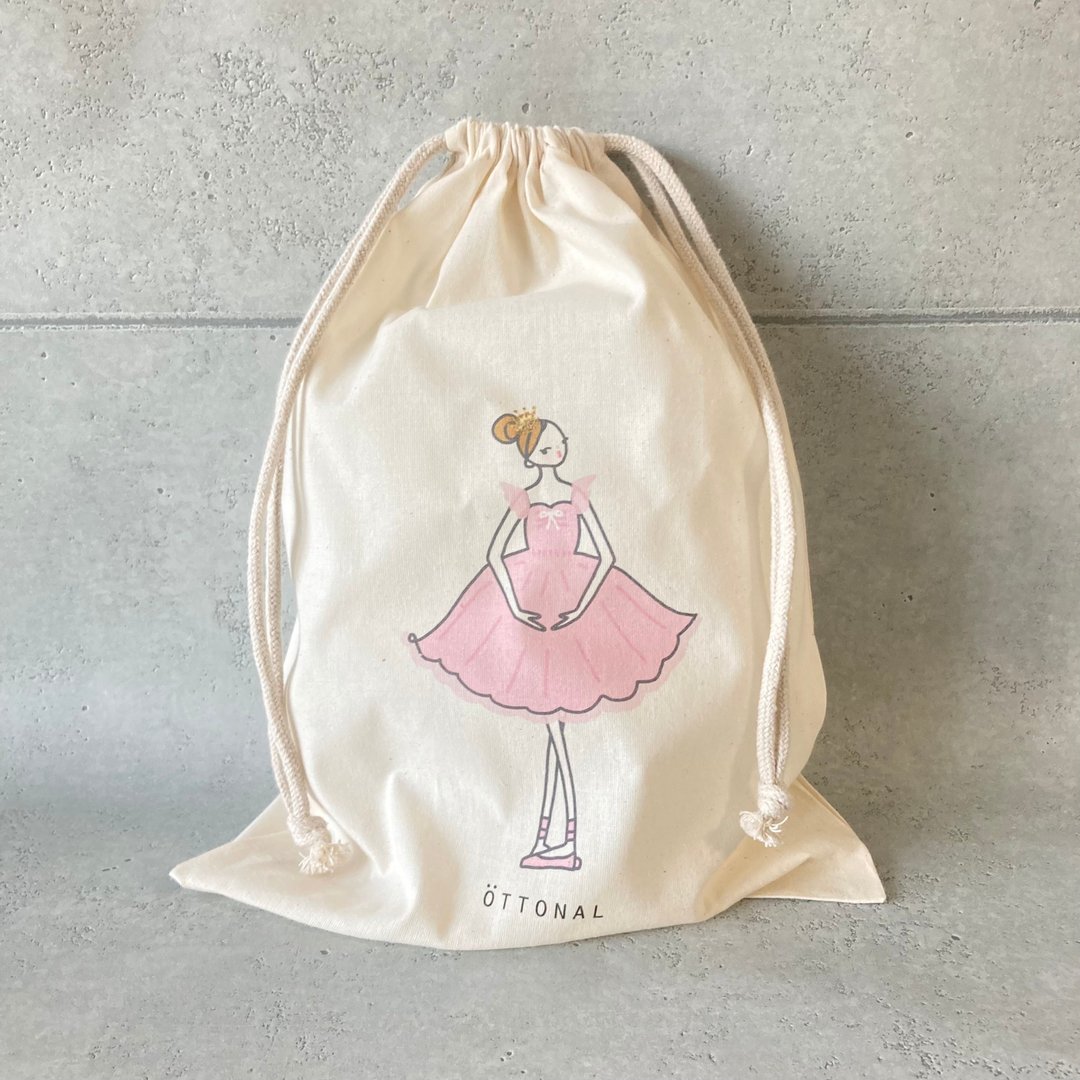 Pink Ballerina Cotton Purse - 其他 - 棉．麻 粉红色