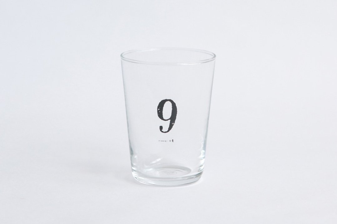 【+t企划】数字杯-黑 9 - 玻璃杯 - 玻璃 透明