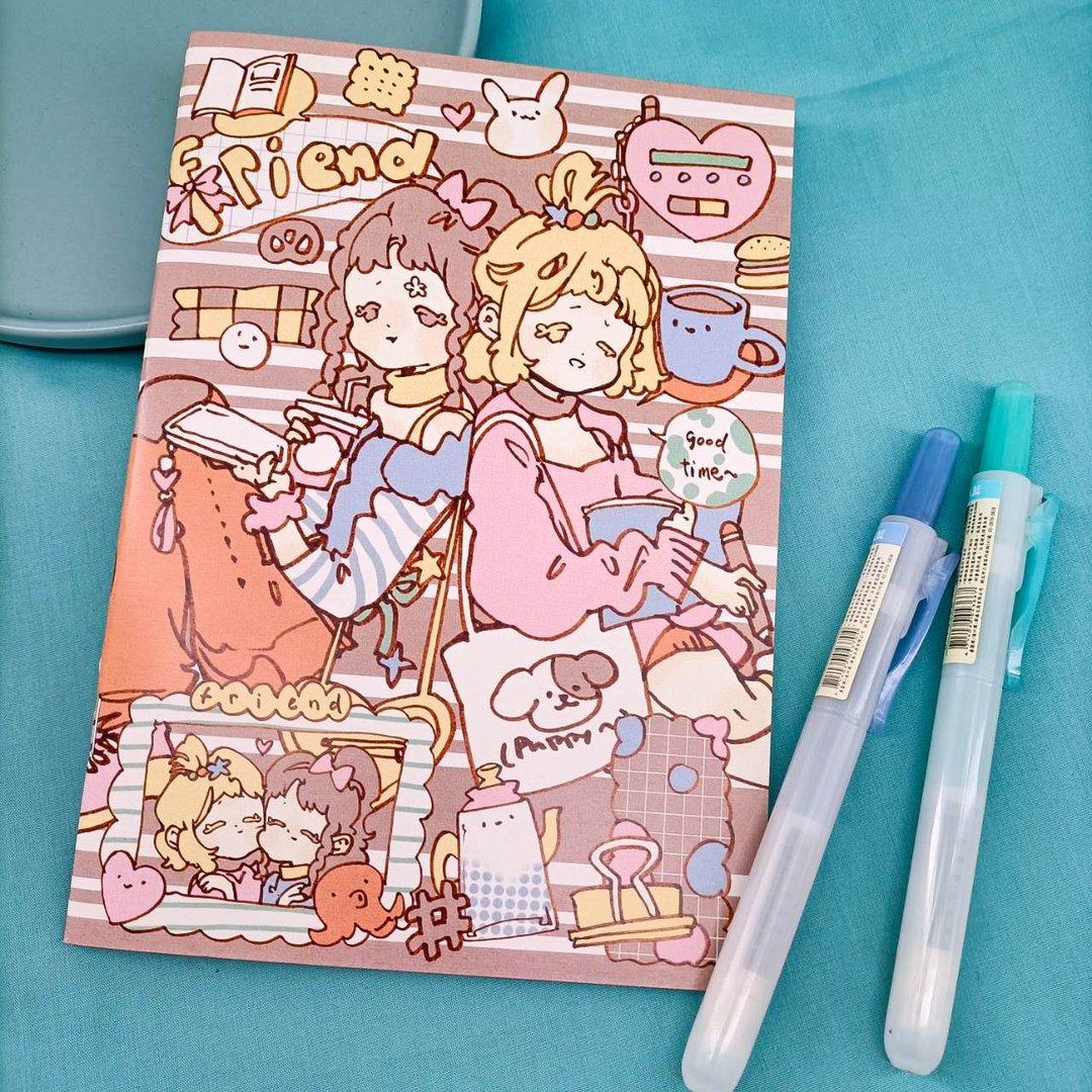 BT080_嗶嗶畫畫空白筆記本A_bbhh.ing blank notebook A - 笔记本/手帐 - 纸 多色