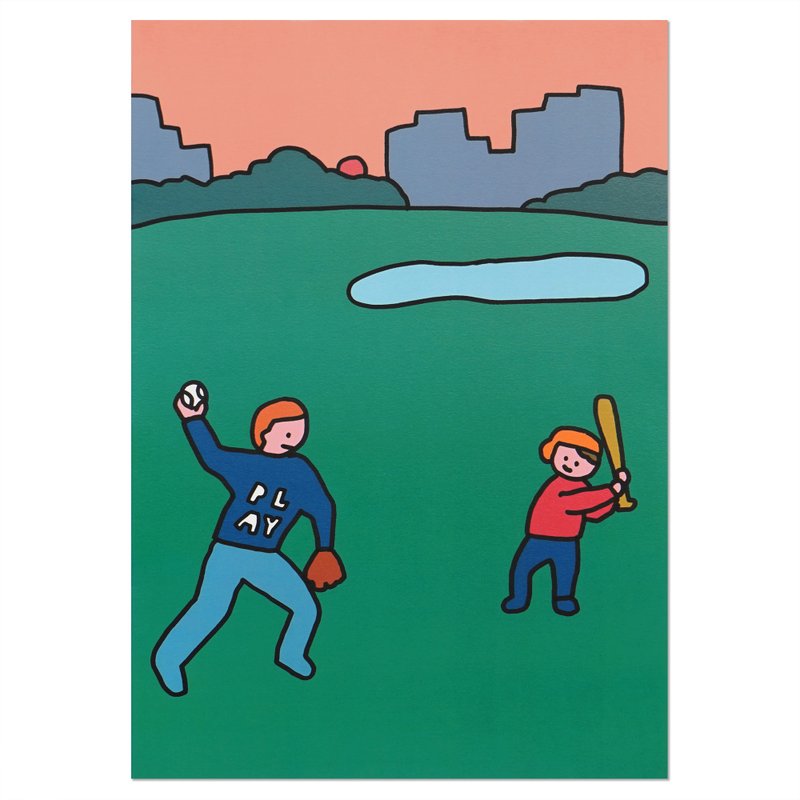 A3海报 棒球 - 海报/装饰画/版画 - 纸 