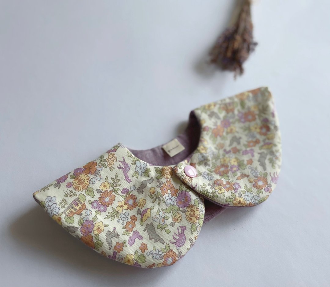 粉红森林领片/口水巾 - 围嘴/口水巾 - 棉 