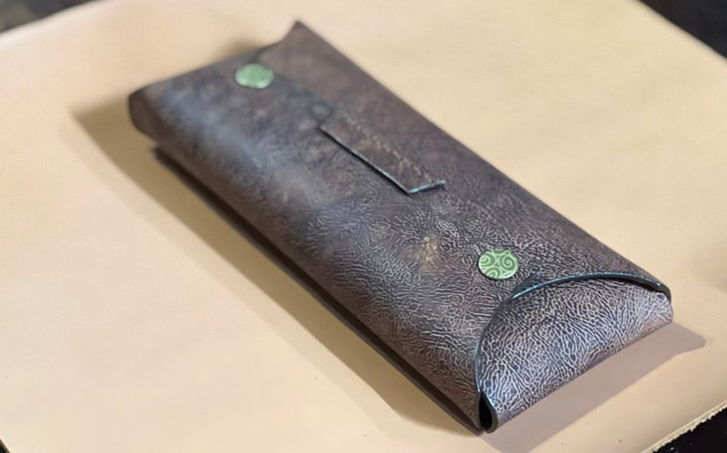 GWC草世木手作 花样皮革铅笔盒 - 铅笔盒/笔袋 - 真皮 