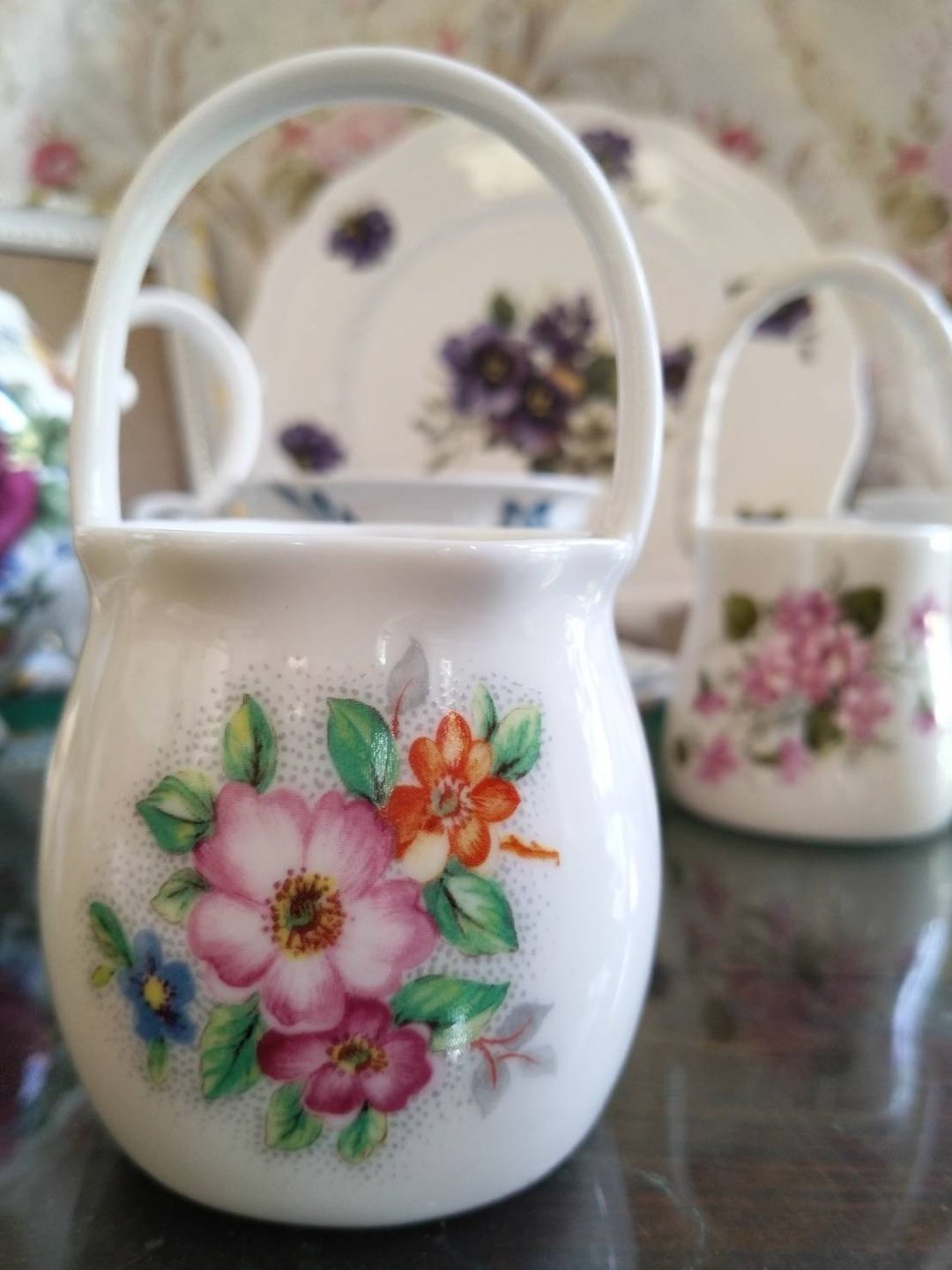 Ceramic Basket for Tea Spoon (Sweet Pink) - 花瓶/陶器 - 玻璃 