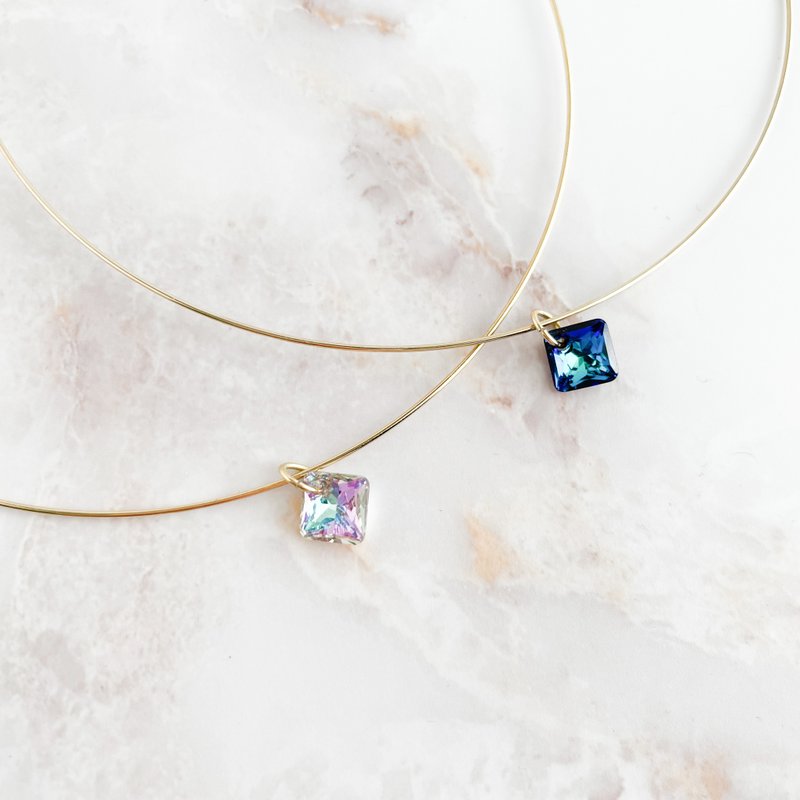 永恒之金 / 钢丝项链 SV303 - 颈链 - 其他金属 蓝色