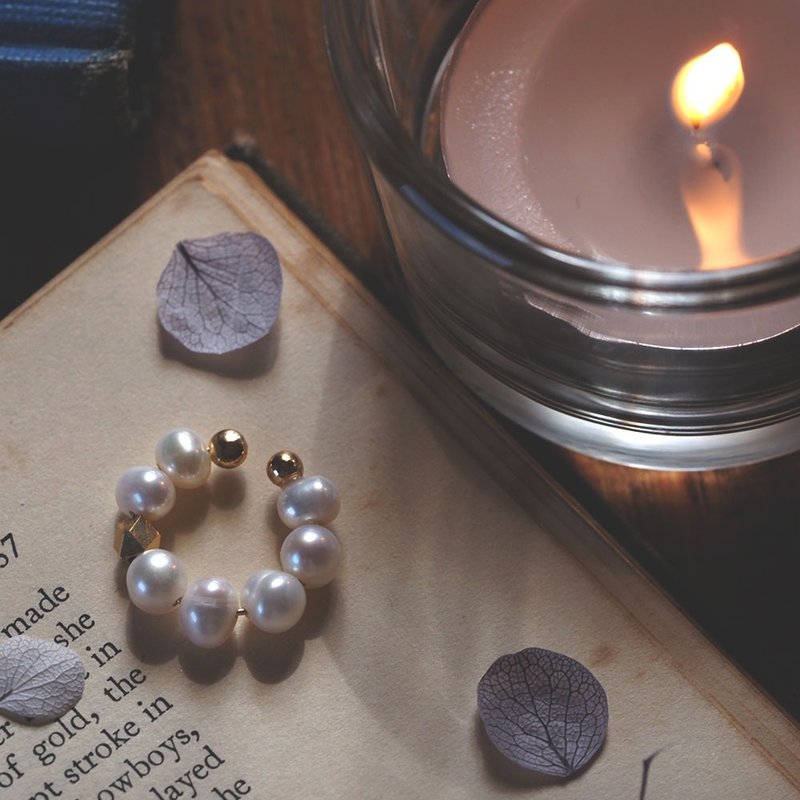 淡水珍珠耳骨夹 | 约 5 毫米 | 品质 AA+ | - 耳环/耳夹 - 珍珠 白色