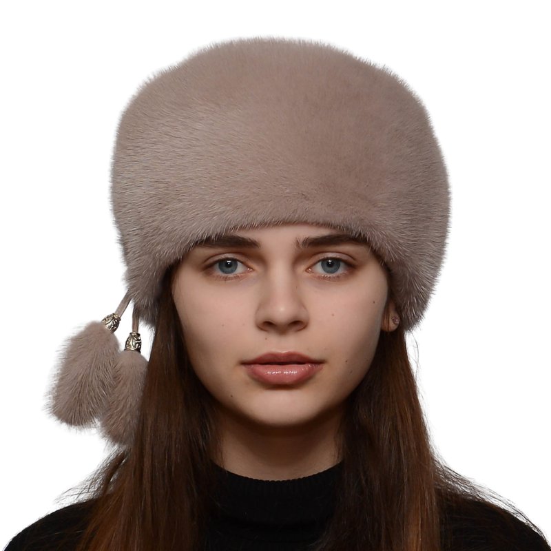 女士貂毛帽 真毛皮帽 冬季俄罗斯毛帽 库班卡毛帽 - 帽子 - 其他材质 多色