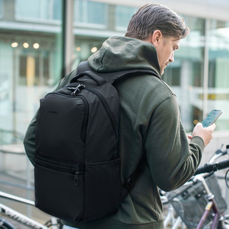 Pacsafe Metrosafe X | 五大专利防盗 后背包 25L 黑色 #30645 - 后背包/双肩包 - 环保材料 黑色
