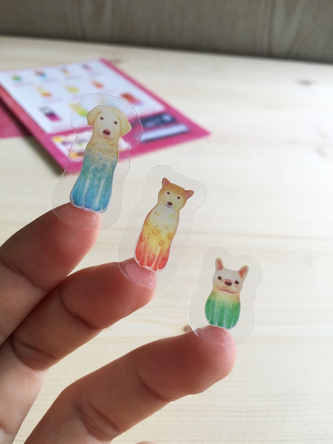 狗狗汽水贩卖机 透明贴纸 - 贴纸 - 纸 红色