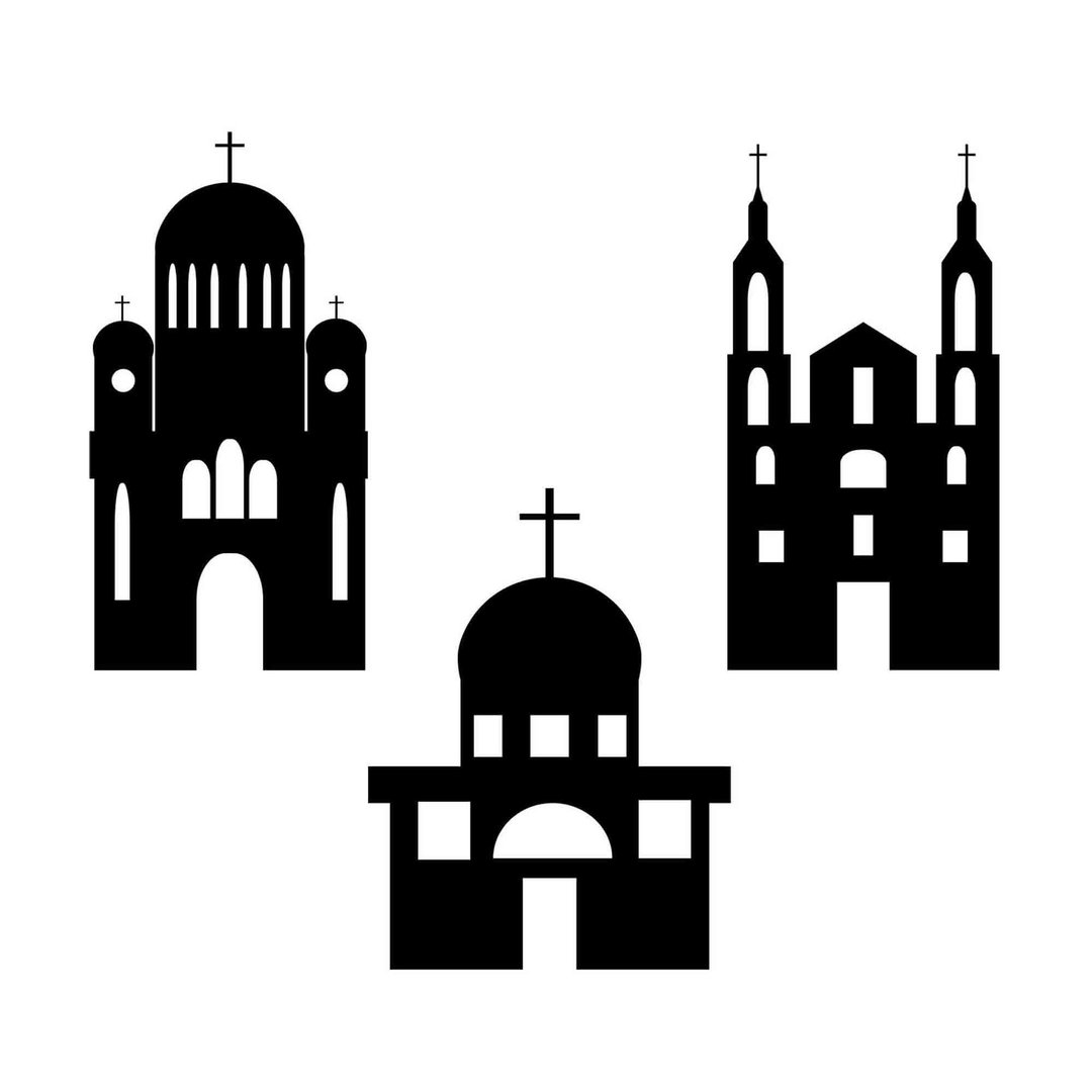 Church svg, cathedral svg, church pdf, cathedral pdf, church png, cathedral png - 图文模板设计 - 其他材质 
