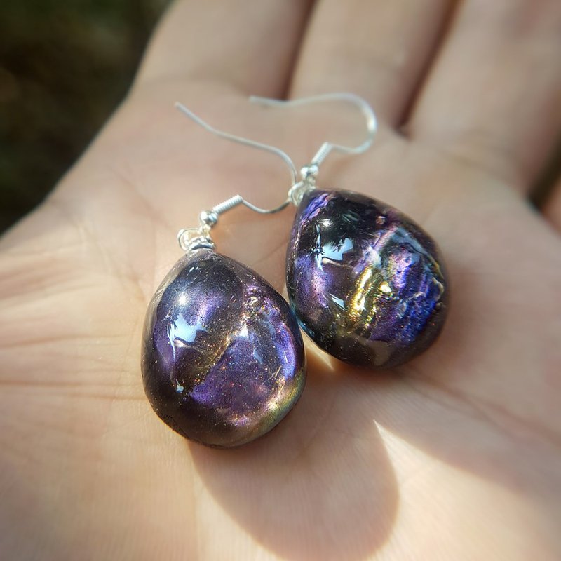 合意树脂木|  2 件 : 耳环 标志性颜色 - 耳环/耳夹 - 木头 多色