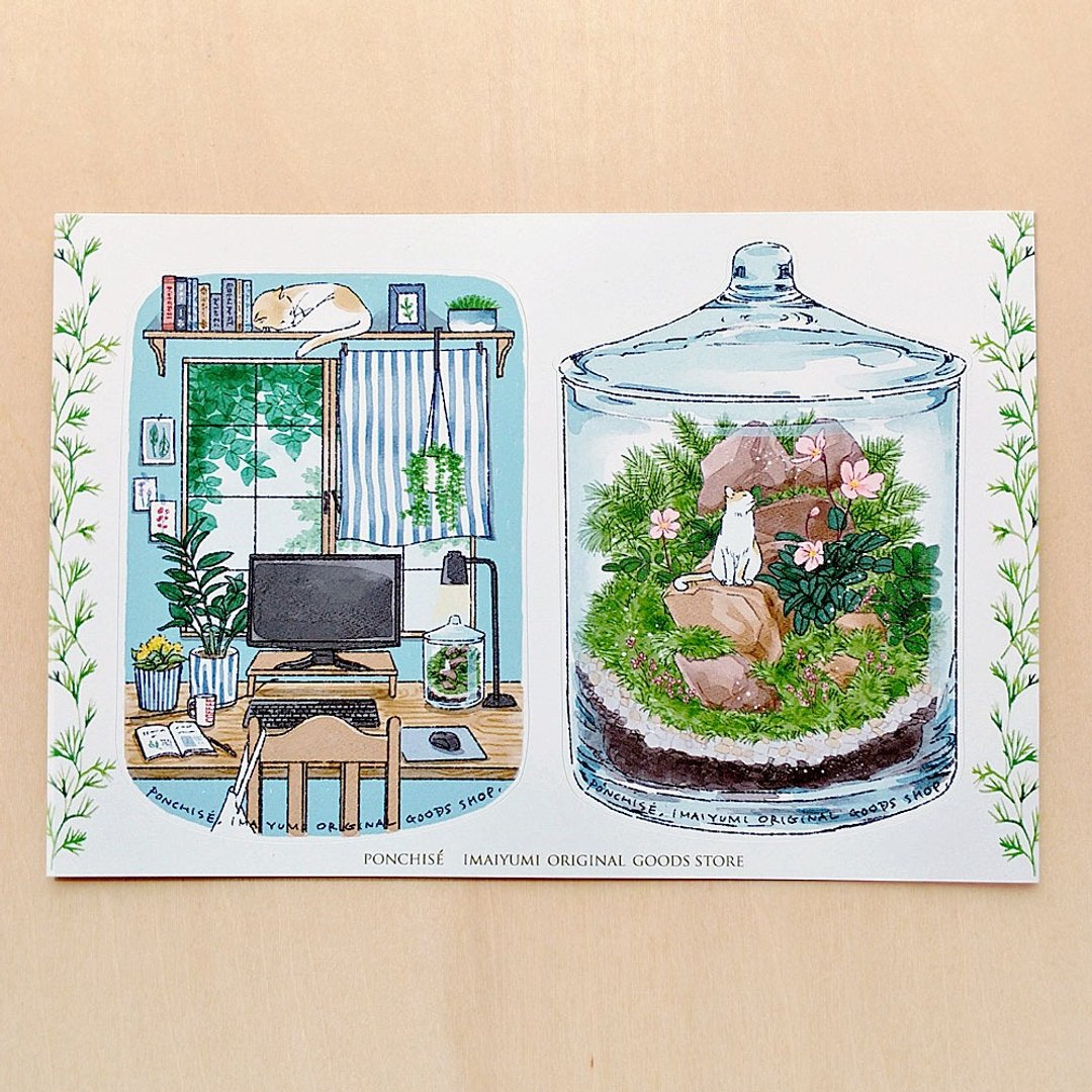 贴纸 苔藓微景 - 贴纸 - 塑料 绿色