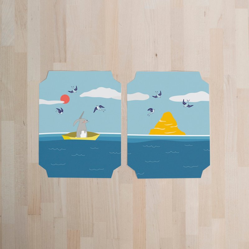 野生动物版工艺书（手作缝制小手帐套装）－  航海兔 - 木工/竹艺/纸艺 - 纸 蓝色