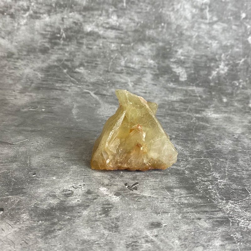 水晶簇- 黄水晶原矿  办公室疗愈微景观 设备摆饰 一物一图 - 摆饰 - 宝石 黄色
