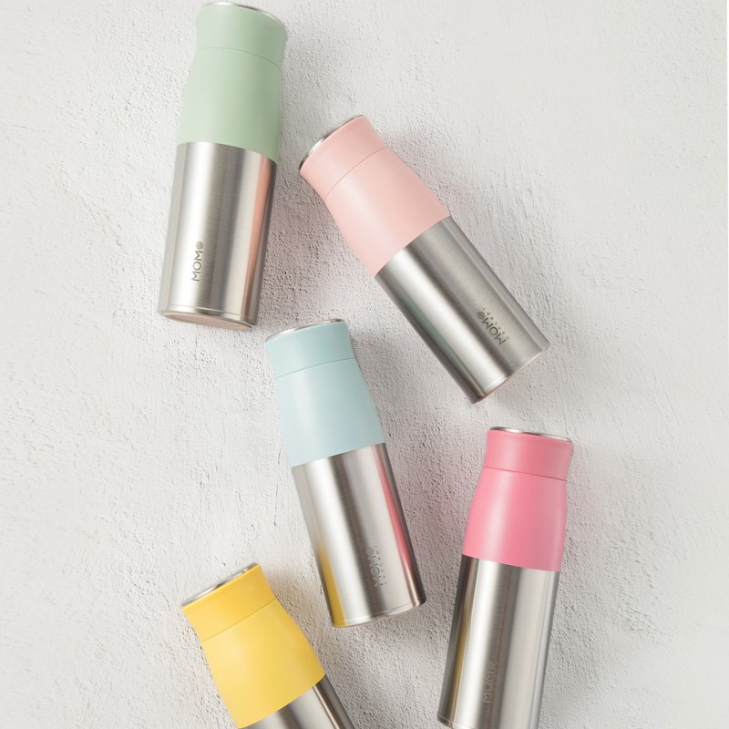 日本 MOMOCONCEPT Lupinus 保温杯 银色瓶身 400ml 5 色可选 - 保温瓶/保温杯 - 不锈钢 多色