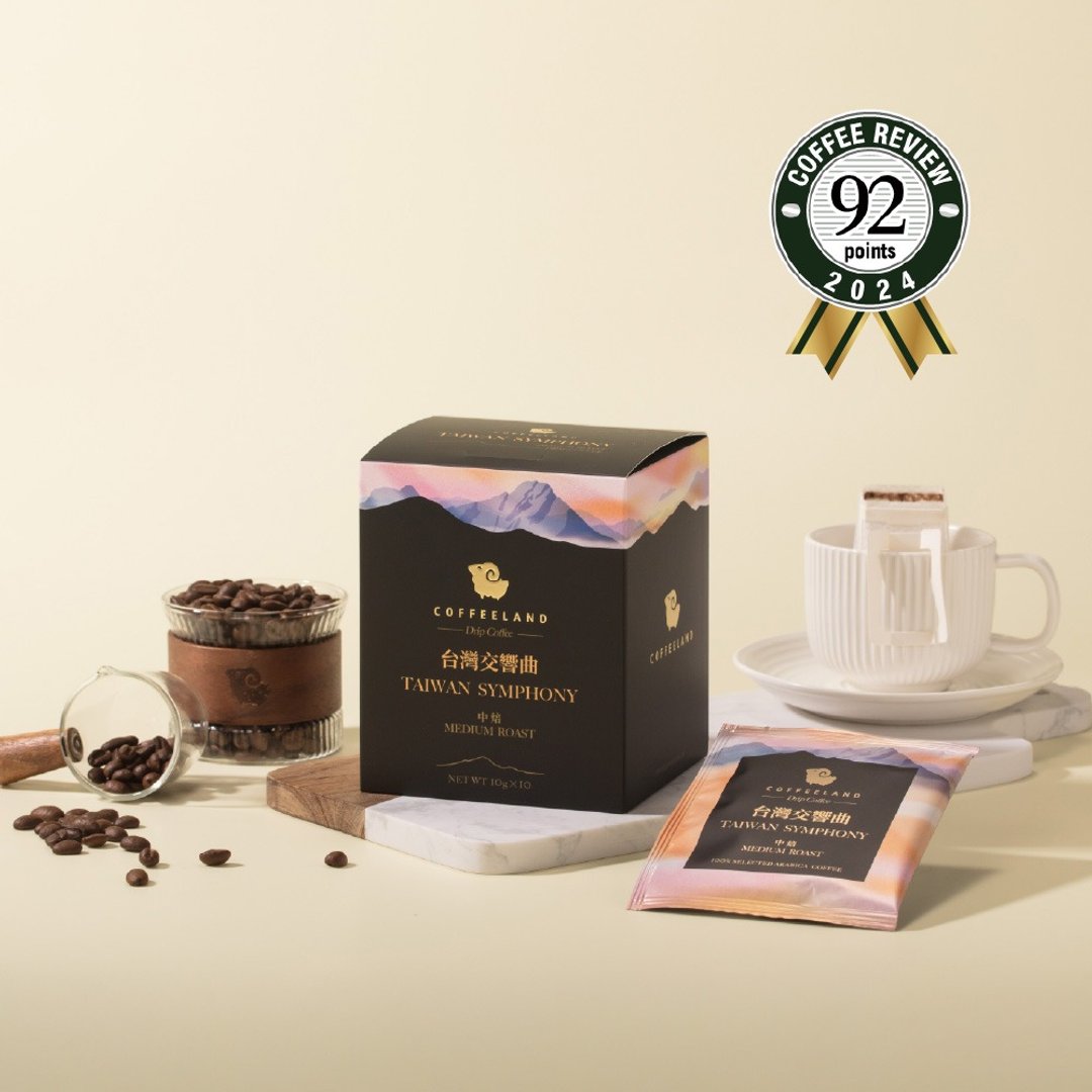 COFFEELAND | 台湾交响曲-滤挂咖啡金杯风味(中焙)(10g*10入/盒 - 咖啡 - 新鲜食材 蓝色