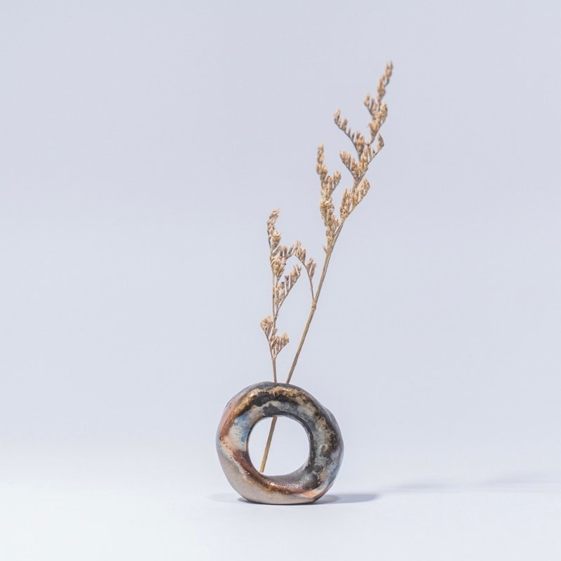 No.92 插花小物| 线香座| 云泥 | 陶瓷 - 香薰/精油/线香 - 陶 咖啡色