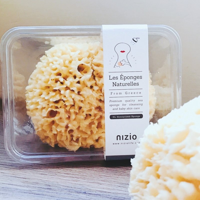 Nizio希腊宝贝天然特大海棉-蜂巢 - 满月礼盒 - 海绵 