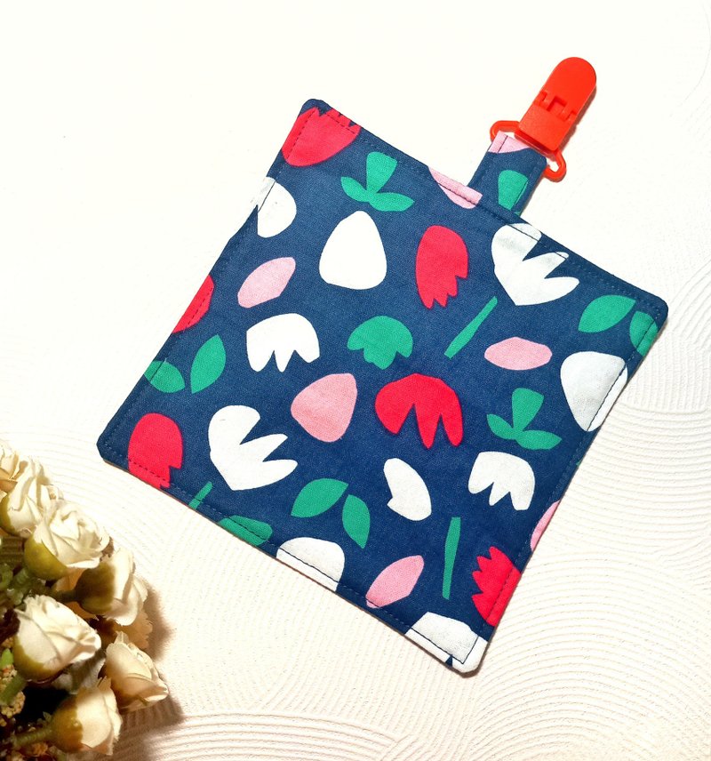 纯棉夹四层纱/儿童手帕/手帕夹/擦手巾/小方巾-郁金香 - 手帕/方巾 - 棉．麻 多色