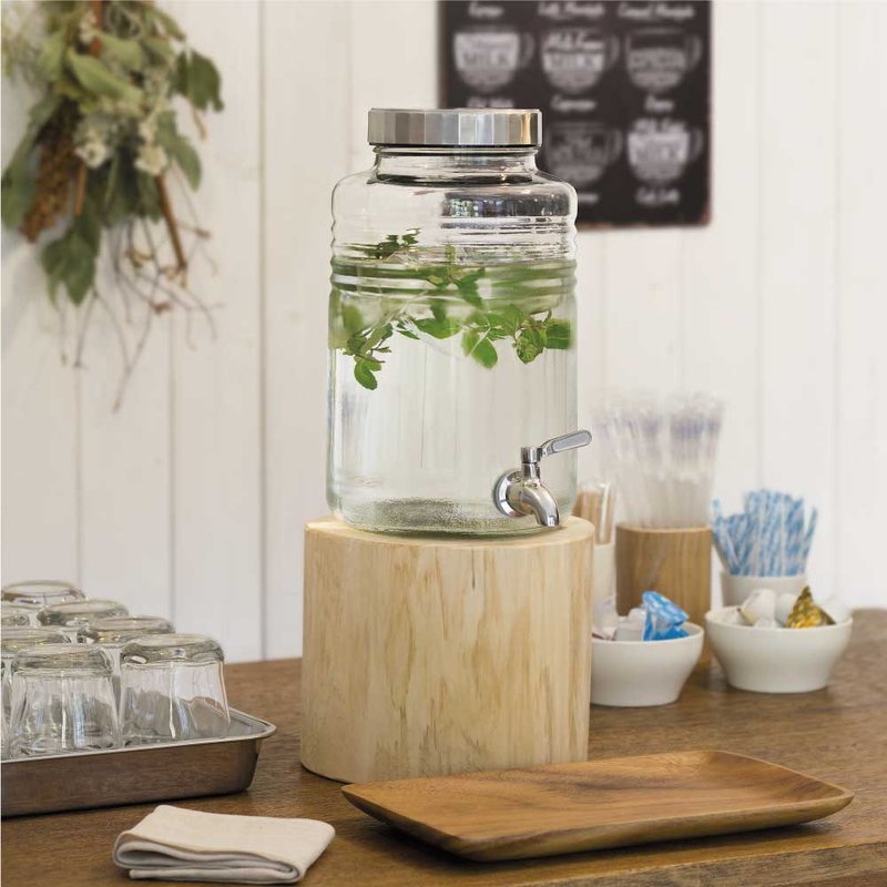 日本ADERIA 时尚饮料桶(附水龙头) / 共2款 - 水瓶/水壶 - 玻璃 透明