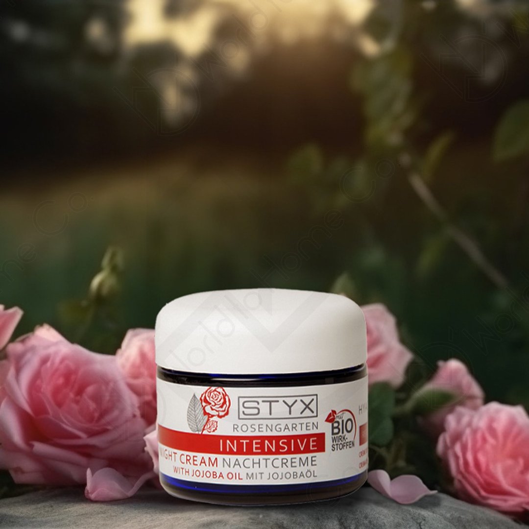 STYX 玫瑰荷荷巴油玻尿酸晚霜|敏感肌|延缓老化 淡化细纹 - 乳液 - 塑料 粉红色