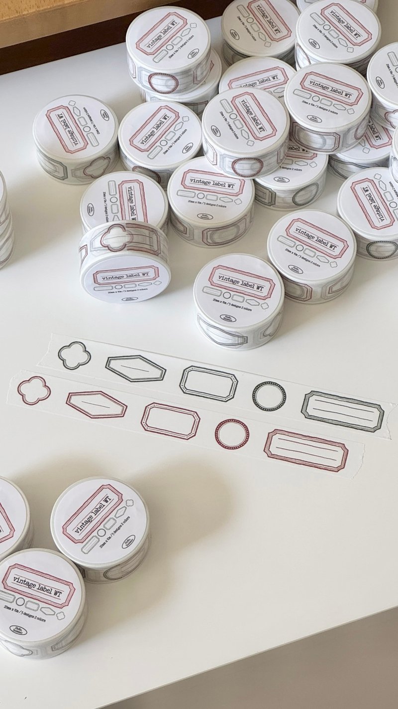 复古标签和纸胶带 - 纸胶带 - 纸 