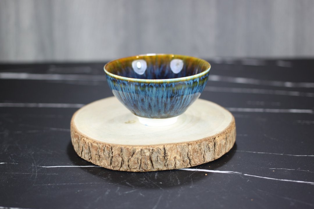 【圣诞礼盒】光动 天目釉茶杯 茶碗 莺歌陶艺名家叶敏祥作品 - 茶具/茶杯 - 瓷 