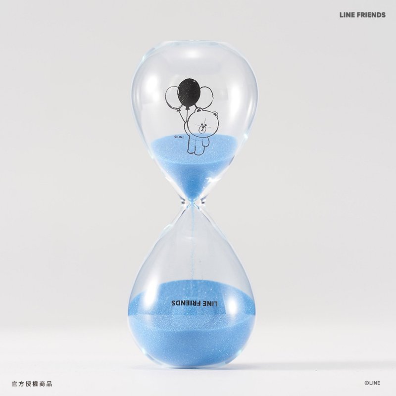 LINE FRIENDS 10分钟沙漏-熊大 Brown 10mins Timer - 摆饰 - 玻璃 蓝色