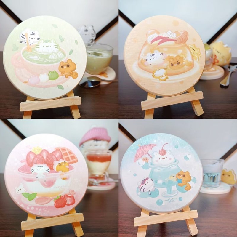 硅藻杯垫 - 系列1至4 - 杯垫 - 其他材质 多色