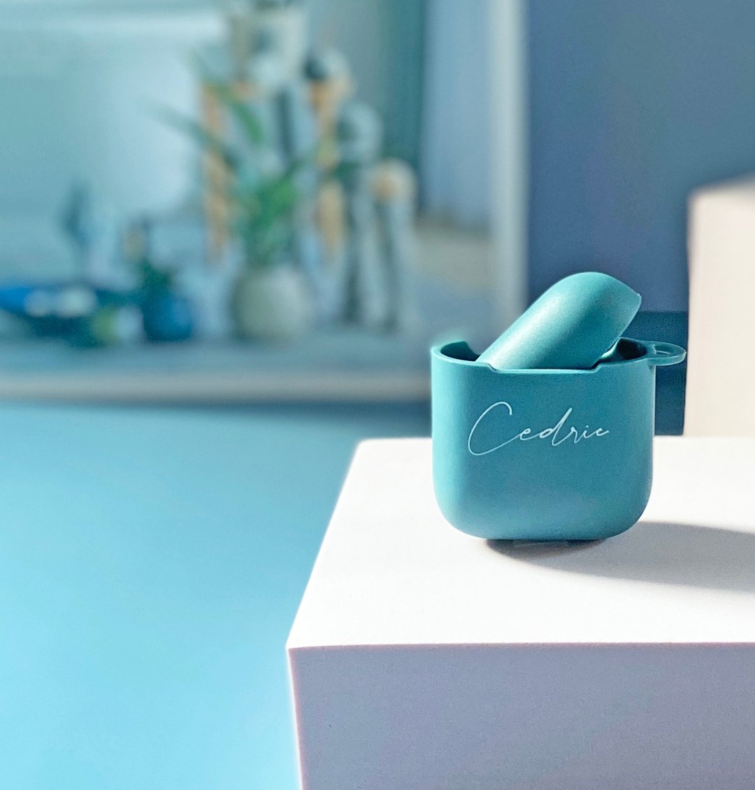 定制化 保护壳 airpods 一代 二代 airpods pro 苹果 手绘 设计 - 耳机收纳 - 其他材质 灰色