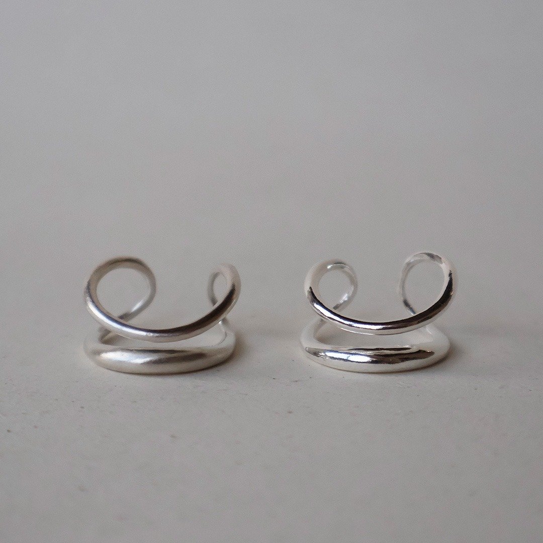 Swing Ring 纯银厚戒 - 戒指 - 其他金属 银色