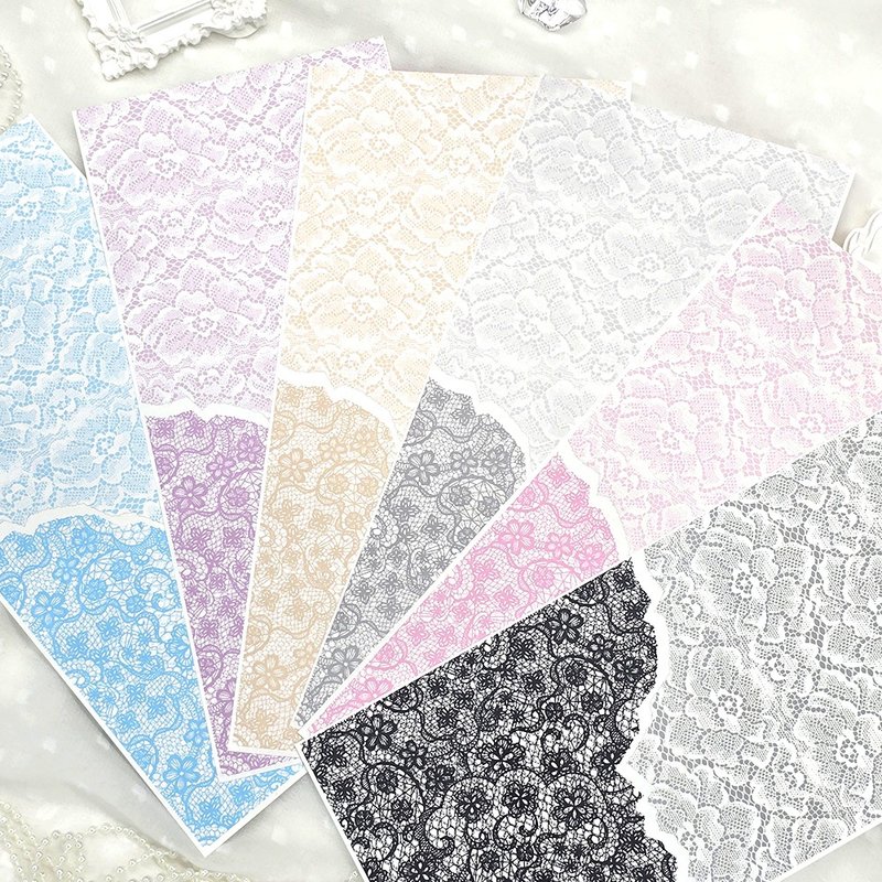 :蕾丝口袋: 双面用纸 (120g) - 信封/信纸 - 纸 