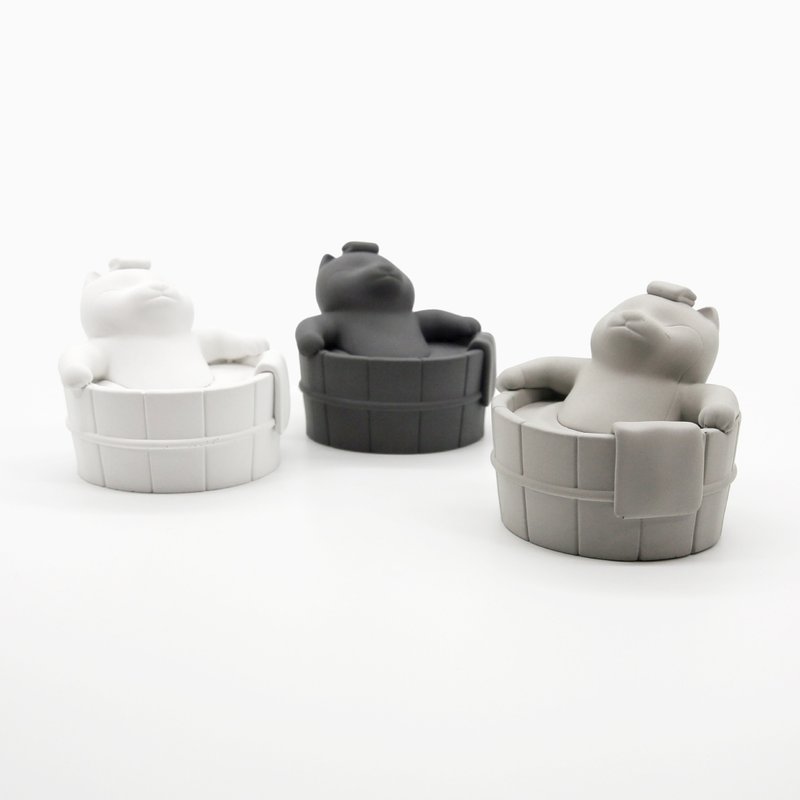 Shiba Lnu Aroma stone I 泡澡柴柴扩香石 I 柴犬 I 附5mi精油－ - 香薰/精油/线香 - 水泥 灰色