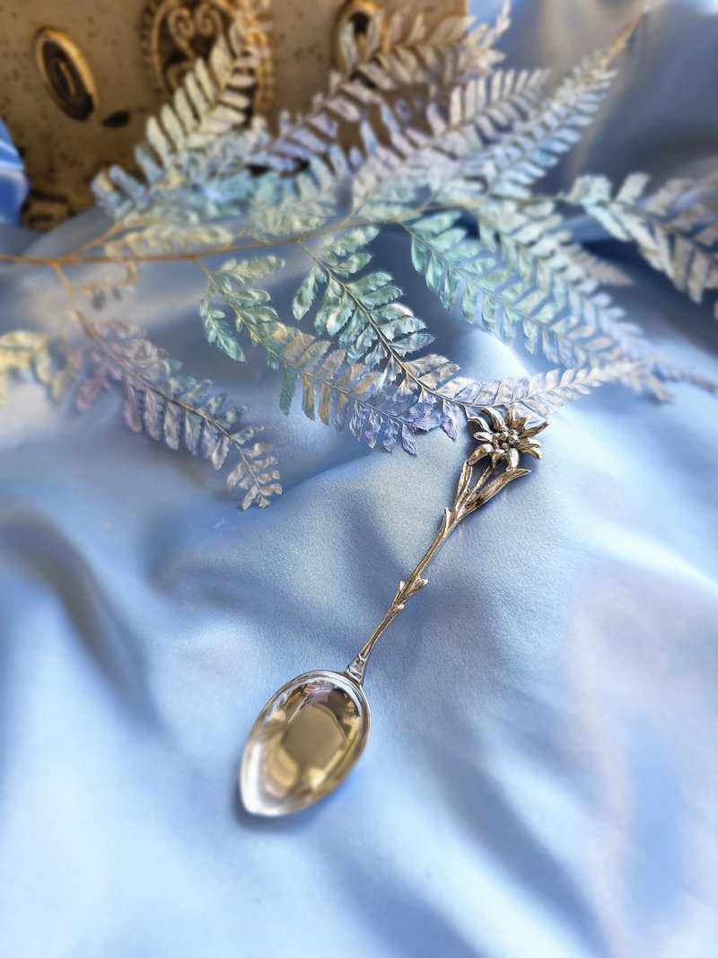 德国纯银老件向日葵茶匙/vintage美国西洋古董 - 餐刀/叉/匙组合 - 纯银 