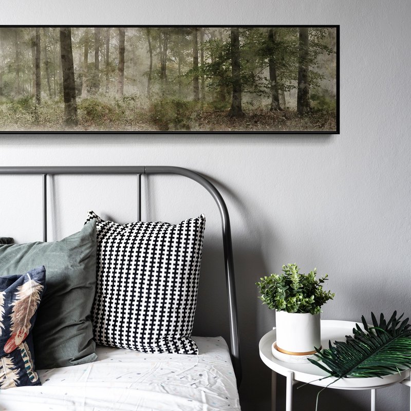 迷雾森林 - 森林/绿意/卧房挂画/客厅/大尺寸/玄关/装饰画/床头 - 海报/装饰画/版画 - 其他材质 多色
