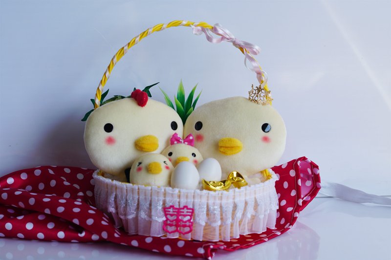 Bucute 婚礼带路鸡/结婚礼物/手工制作/ 新婚入厝/嫁娶迎娶 - 玩偶/公仔 - 聚酯纤维 黄色