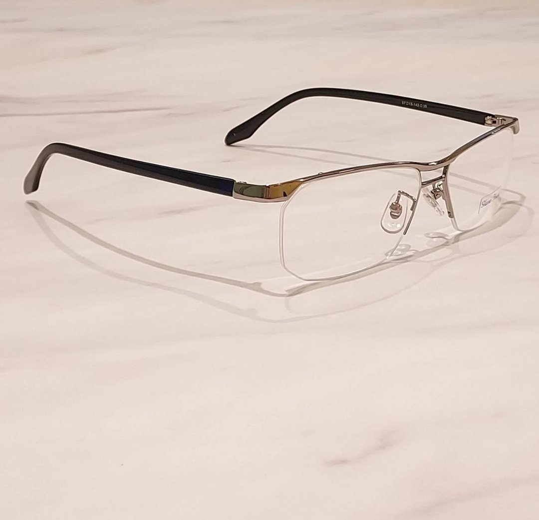 绝版老品全新 镜面一字眉型金属 古董眼镜  glass house品牌 - 眼镜/眼镜框 - 其他材质 