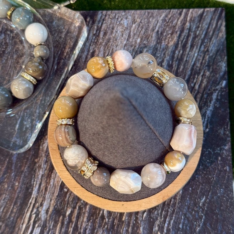 定制化水晶矿石手链   柔稳绽放能量水晶手链 - 手链/手环 - 水晶 