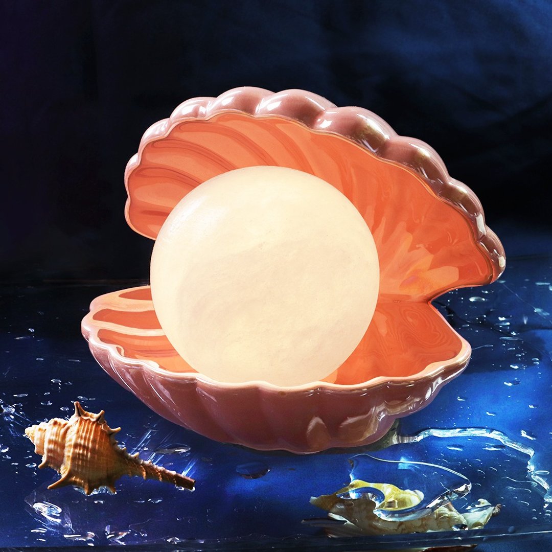 月神眼泪(粉) 盐灯 // 疗愈心灵 净化磁场 - 灯具/灯饰 - 瓷 粉红色